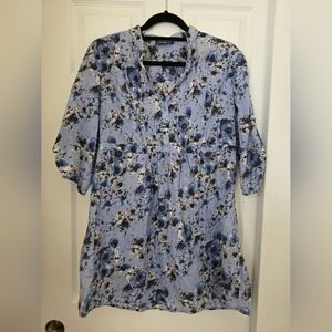 Apt9 Floral Blue Women's Tunic